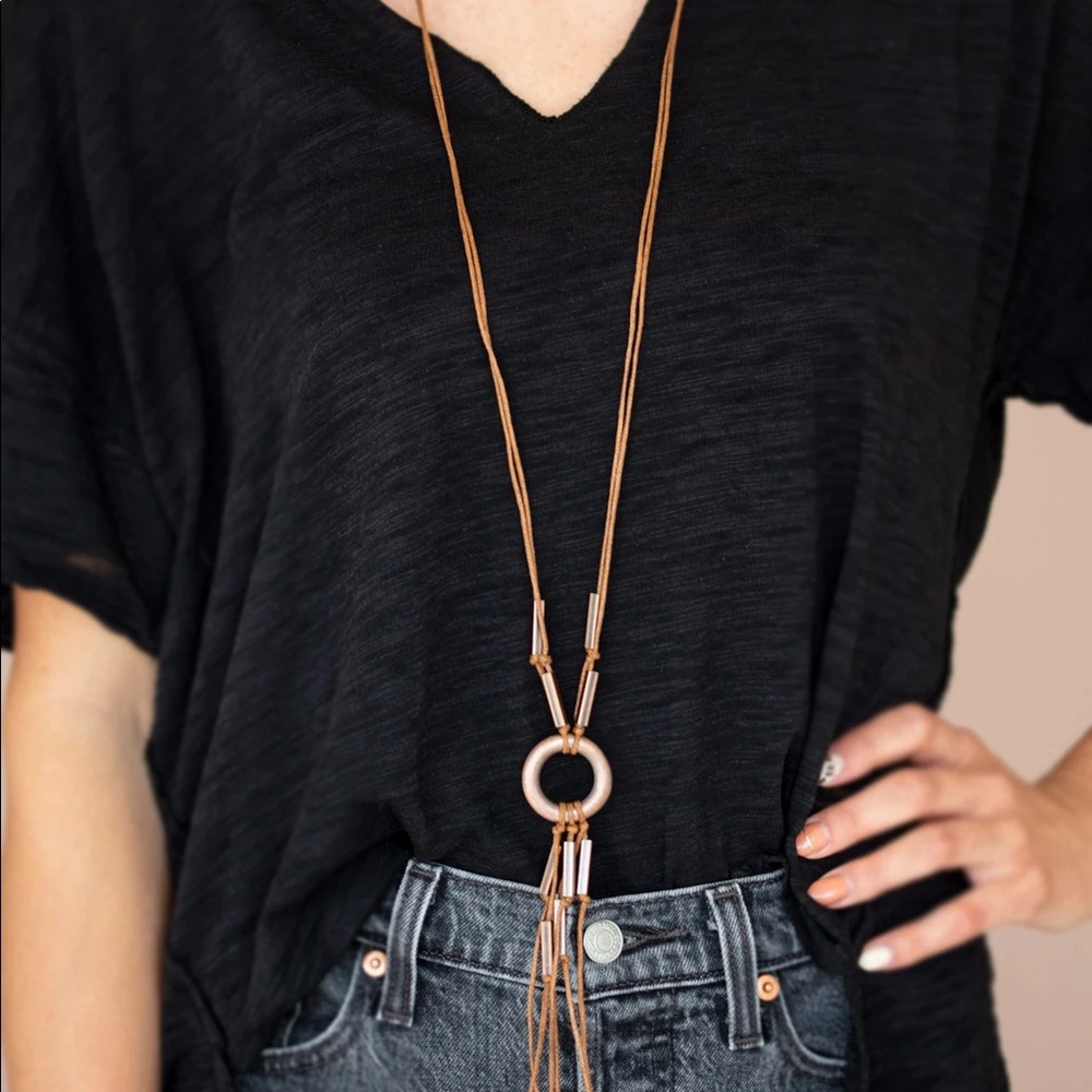 Long Copper Necklace